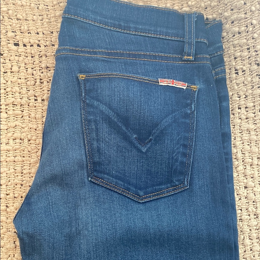 Hudson Krista Crop Super Skinny Raw Hem Jeans